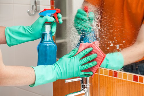 Deep cleaning treatment removing dust and stains from a mattress