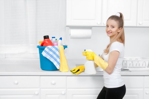 Deep carpet cleaning equipment in a Creekmouth business setting